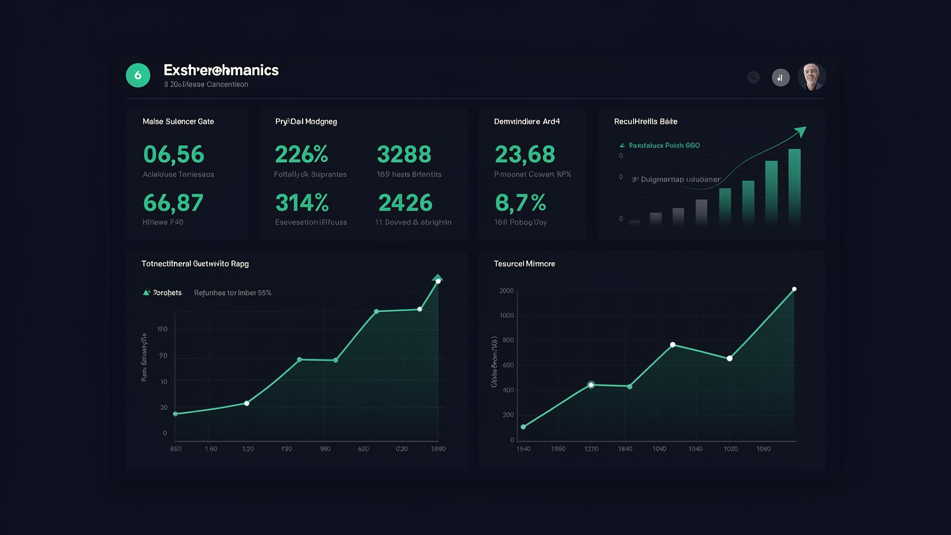 OpFinity business analytics dashboard preview
